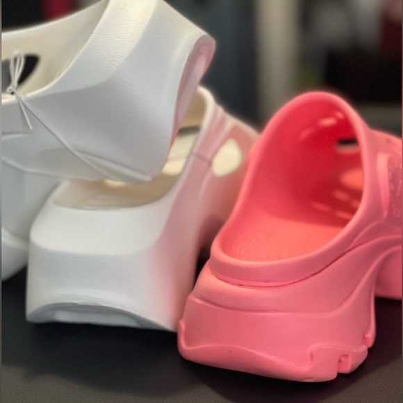 EVA Platform Wedges Non Slip Slides Beach Sandals, Lightweight Chunky Slides - Picture 11 of 13